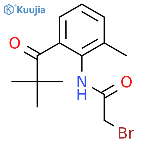 ACETAMIDE, 2-BROMO-N-[2-(2,2-DIMETHYL-1-OXOPROPYL)-6-METHYLPHENYL]- structure