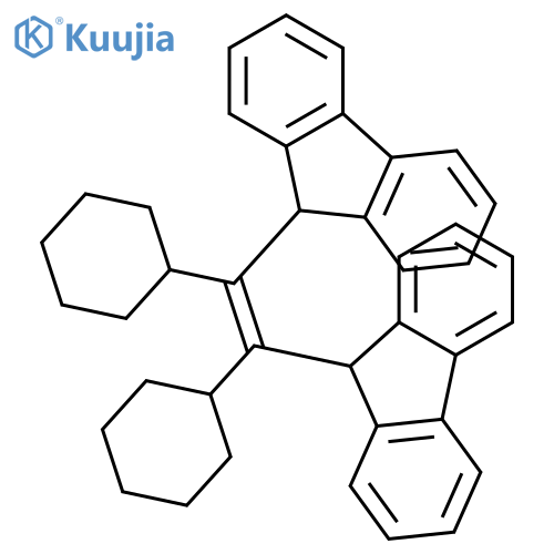 9H-Fluorene, 9,9'-(dicyclohexyl-1,2-ethenediyl)bis- structure