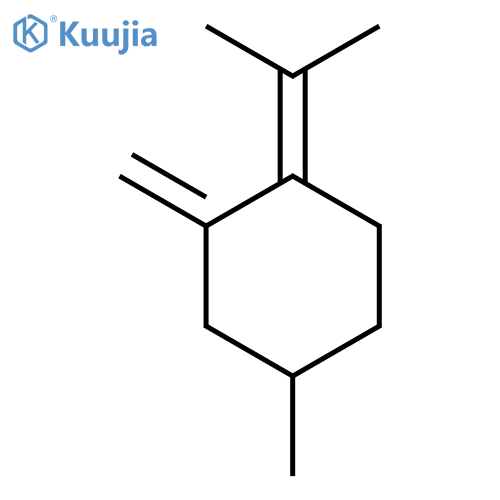 Cyclohexane, 4-methyl-2-methylene-1-(1-methylethylidene)- structure