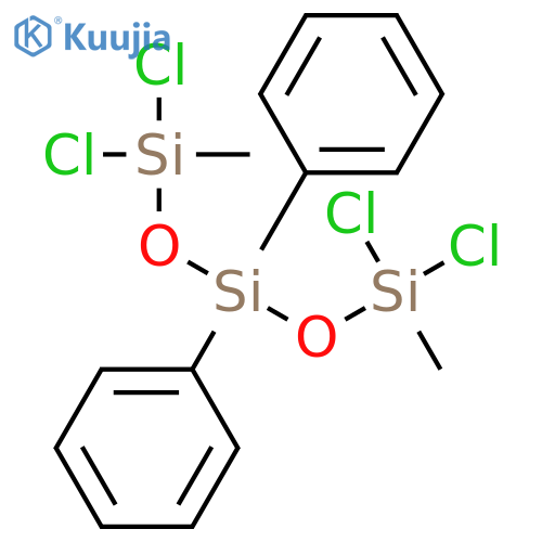 Trisiloxane, 1,1,5,5-tetrachloro-1,5-dimethyl-3,3-diphenyl- structure