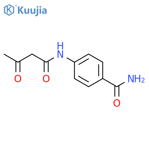 4-(3-Oxobutanamido)benzamide structure
