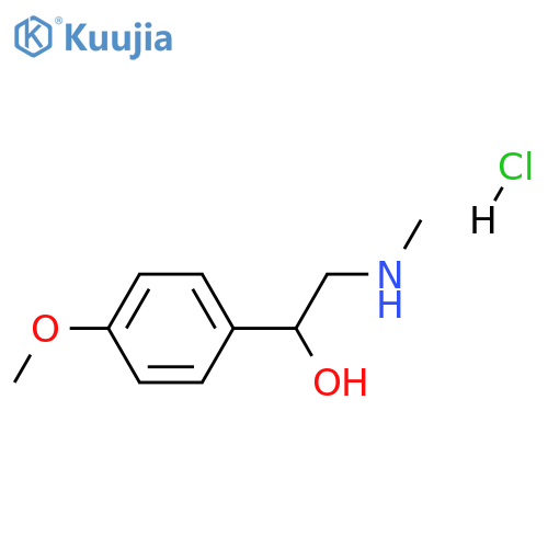 1-(4-methoxyphenyl)-2-(methylamino)ethanol:hydrochloride structure