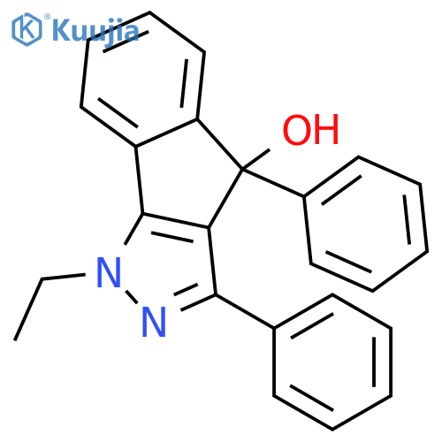 1-ethyl-3,4-diphenyl-1,4-dihydroindeno[1,2-c]pyrazol-4-ol structure