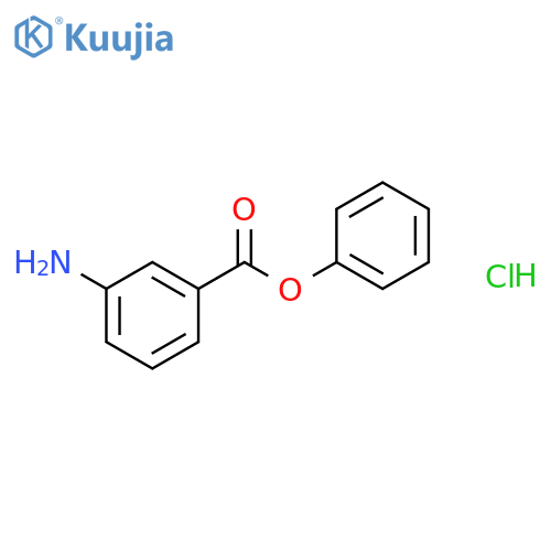BENZOIC ACID, 3-AMINO-, PHENYL ESTER, HYDROCHLORIDE structure