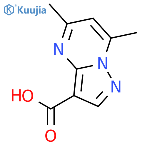 5,7-Dimethylpyrazolo[5,4-a]pyrimidine-3-carboxylic acid structure