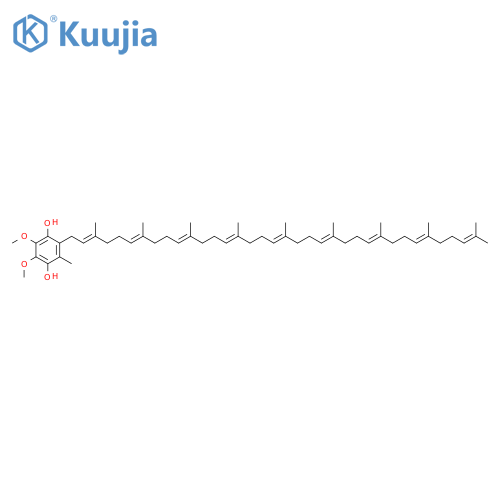 2,3-dimethoxy-5-methyl-6-((2E,6E,10E,14E,18E,22E,26E,30E)-3,7,11,15,19,23,27,31,35-nonamethyl-hexatriaconta-2,6,10,14,18,22,26,30,34-nonaenyl)-benzene-1,4-diol structure