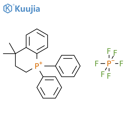 4,4-dimethyl-1,1-diphenyl-2,3-dihydrophosphinolin-1-ium;hexafluorophosphate structure