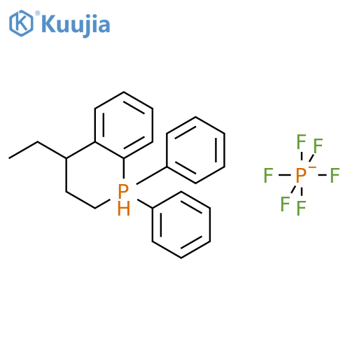 4-ethyl-1,1-diphenyl-3,4-dihydro-2h-phosphinolin-1-ium;hexafluorophosphate structure