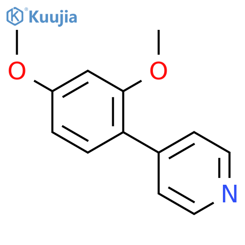 Pyridine, 4-(2,4-dimethoxyphenyl)- structure