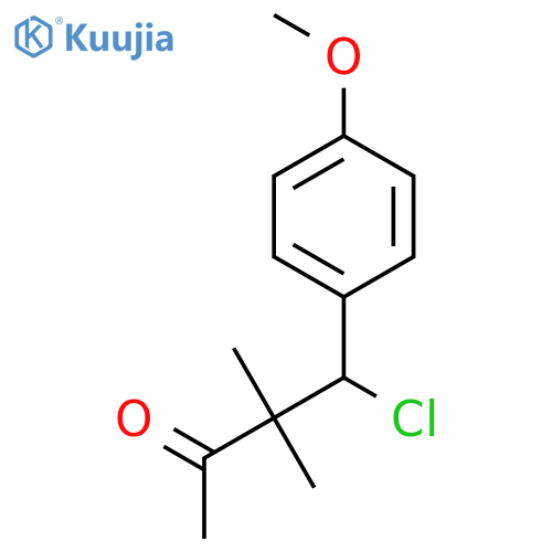 2-Butanone, 4-chloro-4-(4-methoxyphenyl)-3,3-dimethyl- structure