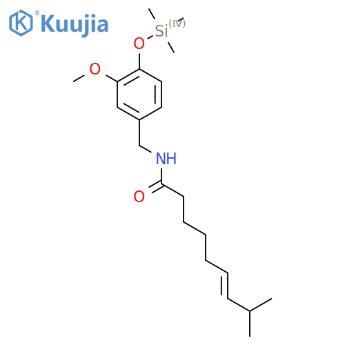 6-Nonenamide, N-[[3-methoxy-4-[(trimethylsilyl)oxy]phenyl]methyl]-8-methyl-, (E)- structure