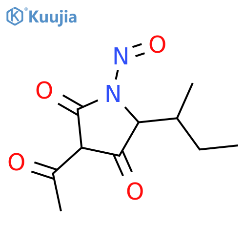 3-acetyl-5-(1-methylpropyl)-1-nitrosopyrrolidine-2,4-dione structure