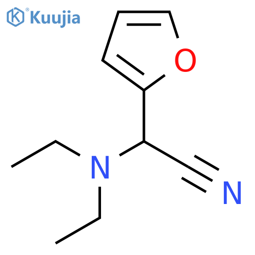 a-(diethylamino)-2-Furanacetonitrile structure