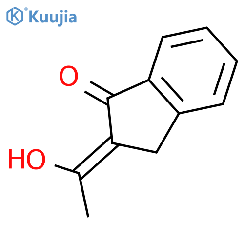1H-Inden-1-one, 2,3-dihydro-2-(1-hydroxyethylidene)-, (Z)- structure
