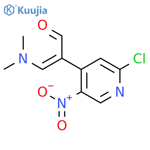 2-(2-Chloro-5-nitropyridin-4-yl)-3-(dimethylamino)prop-2-enal structure