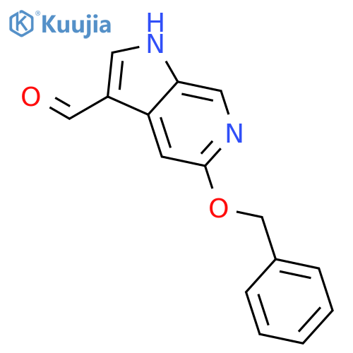 5-(Benzyloxy)-1H-pyrrolo[2,3-c]pyridine-3-carbaldehyde structure