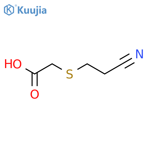 2-[(2-Cyanoethyl)thio]acetic acid structure