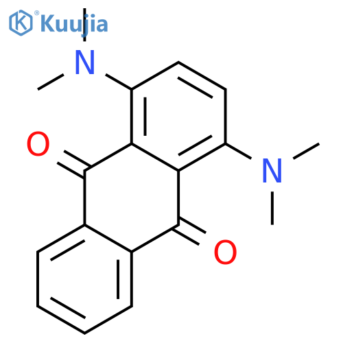 9,10-Anthracenedione,1,4-bis(dimethylamino)- structure