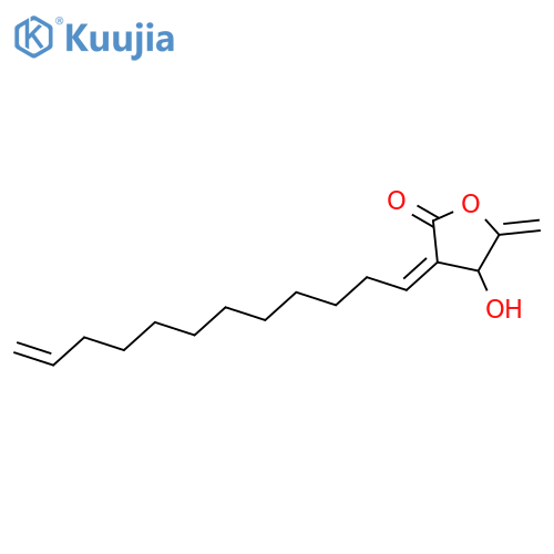 (3Z,4S)-3-dodec-11-en-1-ylidene-4-hydroxy-5-methylidenedihydrofuran-2(3H)-one structure