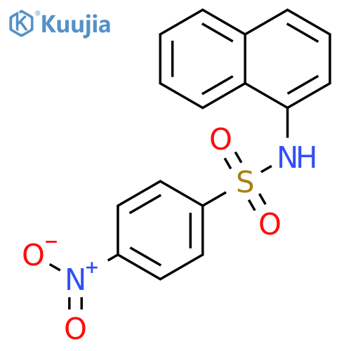 Benzenesulfonamide, N-1-naphthalenyl-4-nitro- structure
