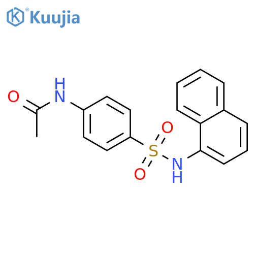 N-{4-(naphthalen-1-yl)sulfamoylphenyl}acetamide structure