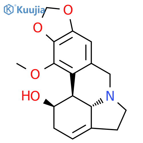 1H-[1,3]Dioxolo[4,5-j]pyrrolo[3,2,1-de]phenanthridin-1-ol,2,4,5,7,12b,12c-hexahydro-12-methoxy-, (1R,12bS,12cS)- structure