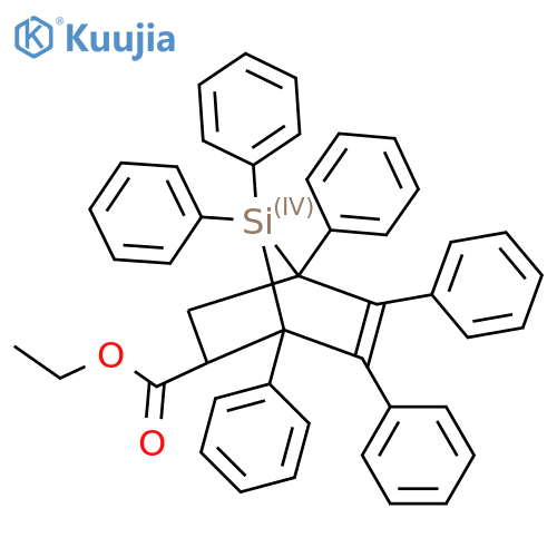 7-Silabicyclo[2.2.1]hept-5-ene-2-carboxylic acid, 1,4,5,6,7,7-hexaphenyl-, ethyl ester structure