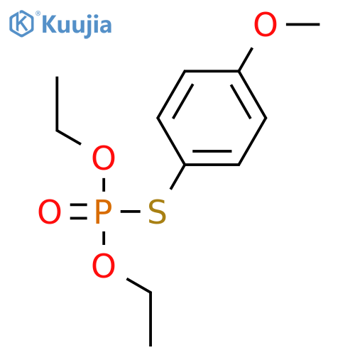 PHOSPHOROTHIOIC ACID, O,O-DIETHYL S-(4-METHOXYPHENYL) ESTER structure