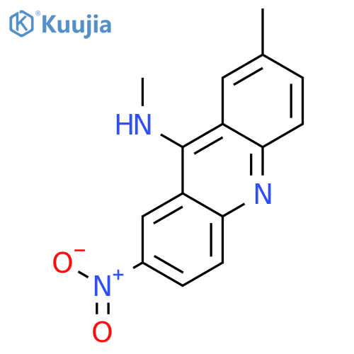9-Acridinamine, N,2-dimethyl-7-nitro- structure