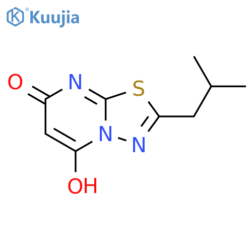 5-hydroxy-2-(2-methylpropyl)-7H-[1,3,4]thiadiazolo[3,2-a]pyrimidin-7-one structure