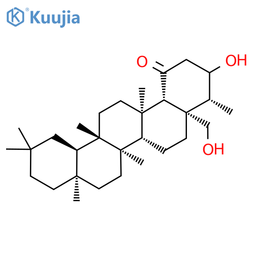 (4R,4As,6aS,6aS,6bR,8aR,12aR,14aR,14bS)-3-hydroxy-4a-(hydroxymethyl)-4,6a,6b,8a,11,11,14a-heptamethyl-3,4,5,6,6a,7,8,9,10,12,12a,13,14,14b-tetradecahydro-2H-picen-1-one structure