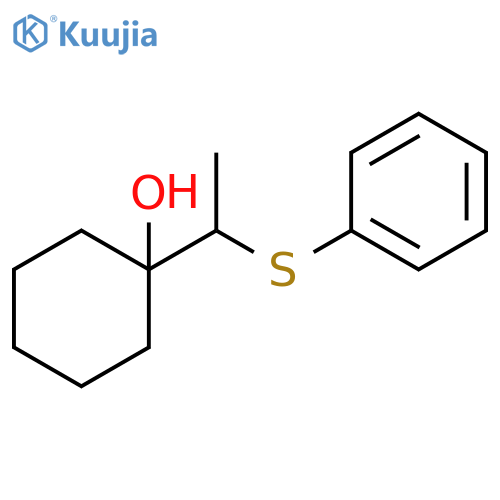 Cyclohexanol, 1-[1-(phenylthio)ethyl]- structure