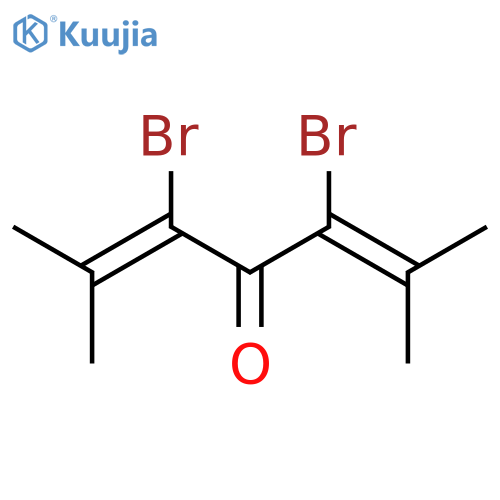 3,5-dibromo-2,6-dimethylhepta-2,5-dien-4-one structure