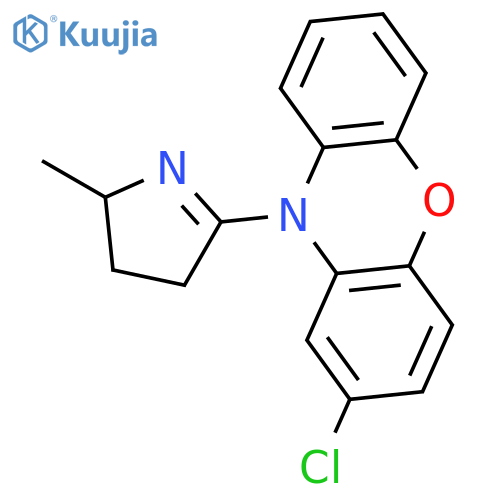 10H-Phenoxazine, 2-chloro-10-(3,4-dihydro-2-methyl-2H-pyrrol-5-yl)- structure