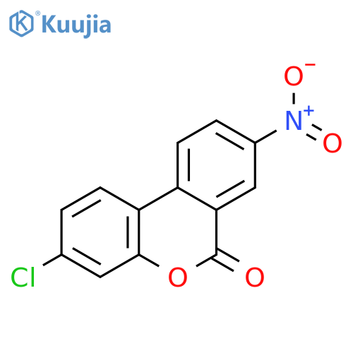 6H-Dibenzo[b,d]pyran-6-one, 3-chloro-8-nitro- structure
