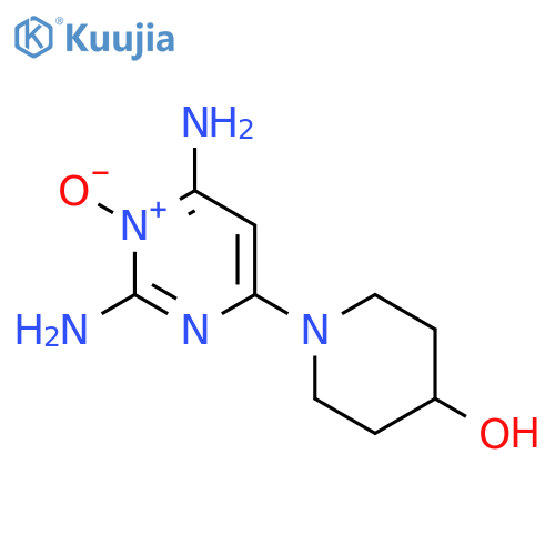 4-Piperidinol, 1-(2,6-diamino-1-oxido-4-pyrimidinyl)- structure