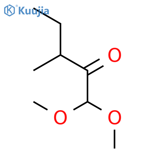 2-Pentanone, 1,1-dimethoxy-3-methyl- structure