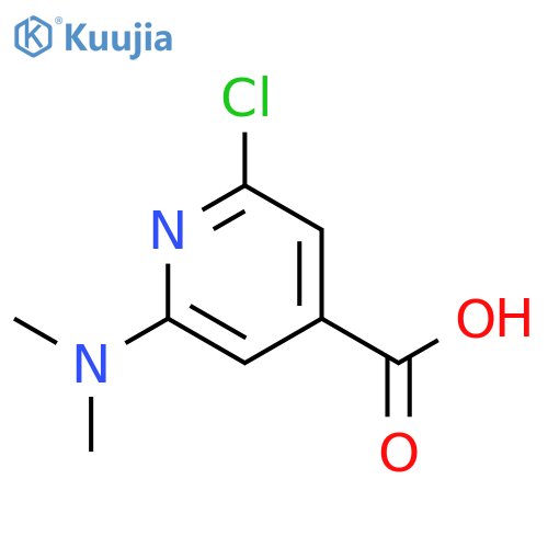 2-chloro-6-(dimethylamino)pyridine-4-carboxylic Acid structure