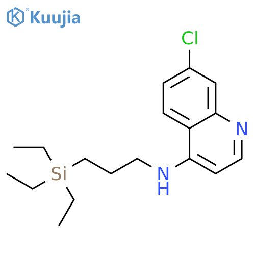 4-Quinolinamine, 7-chloro-N-[3-(triethylsilyl)propyl]- structure