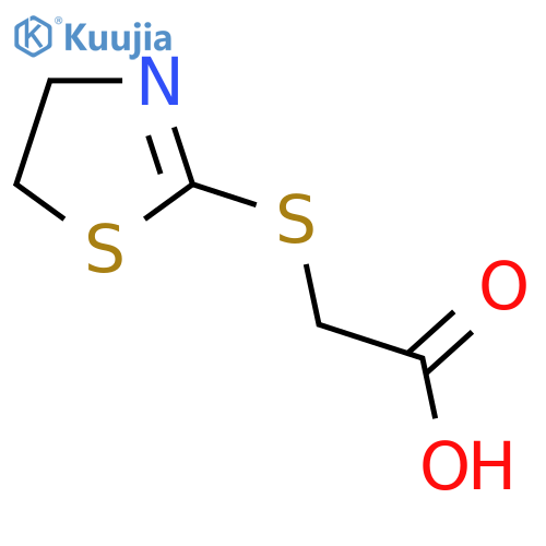 (4,5-Dihydro-thiazol-2-ylsulfanyl)-acetic acid structure