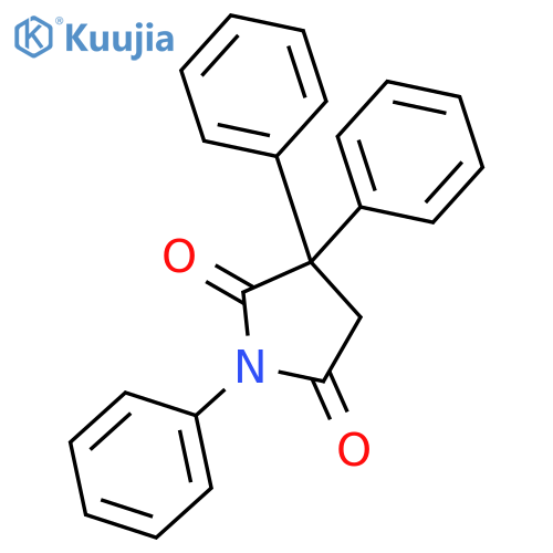 2,5-Pyrrolidinedione, 1,3,3-triphenyl- structure
