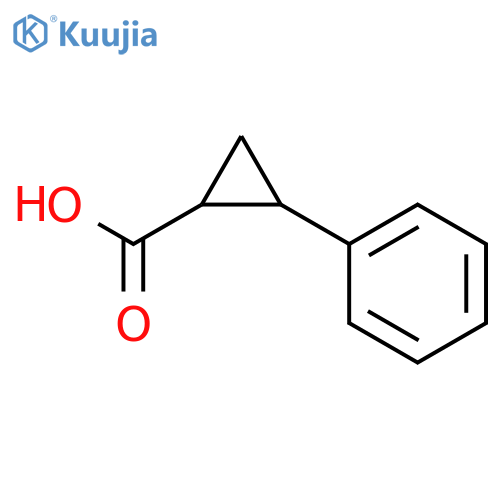 2-phenylcyclopropane-1-carboxylic acid structure