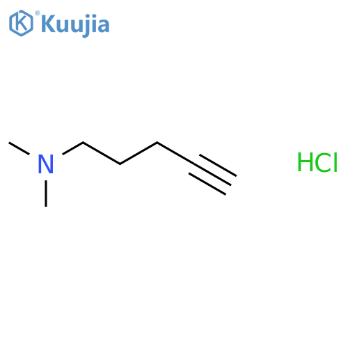 Dimethyl(pent-4-yn-1-yl)amine hydrochloride structure