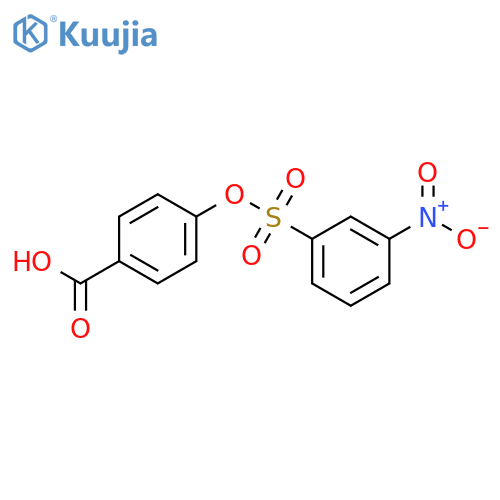Benzoic acid, 4-[[(3-nitrophenyl)sulfonyl]oxy]- structure