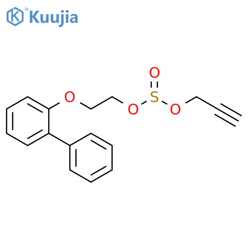 Sulfurous acid, 2-([1,1'-biphenyl]-2-yloxy)ethyl 2-propyn-1-yl ester structure