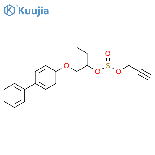 Sulfurous acid, 1-[([1,1'-biphenyl]-4-yloxy)methyl]propyl 2-propyn-1-yl ester structure