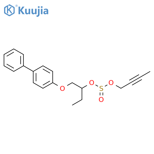 Sulfurous acid, 1-[([1,1'-biphenyl]-4-yloxy)methyl]propyl 2-butyn-1-yl ester structure