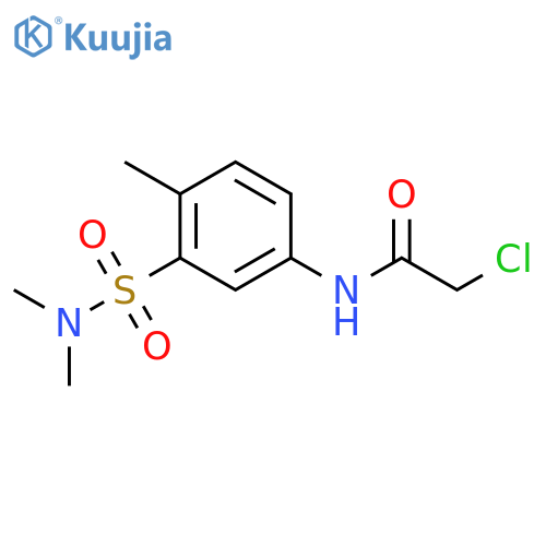 2-chloro-N-3-(dimethylsulfamoyl)-4-methylphenylacetamide structure