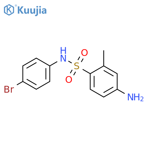 4-Amino-N-(4-bromo-phenyl)-2-methyl-benzenesulfonamide structure