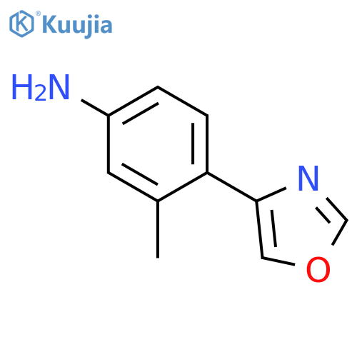 BENZENAMINE, 3-METHYL-4-(4-OXAZOLYL)- structure